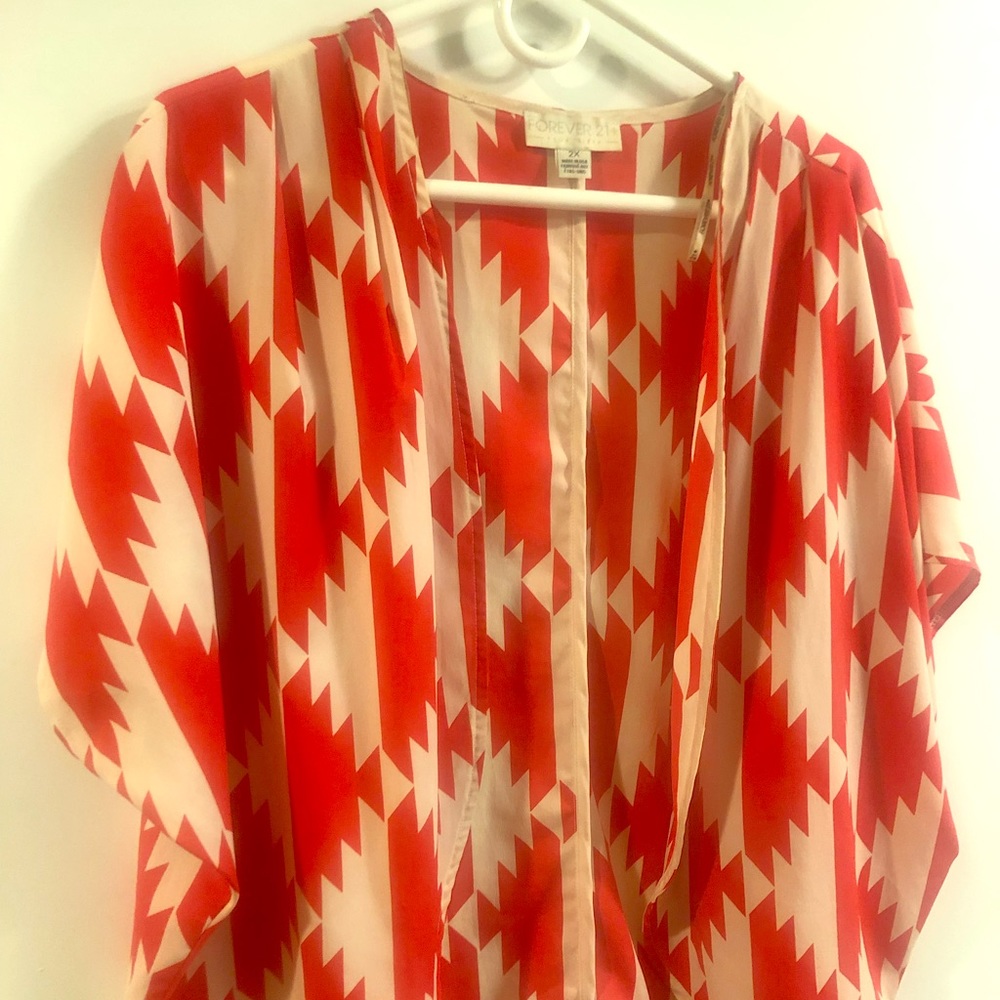 Forever 21 Aztec Print Kimono